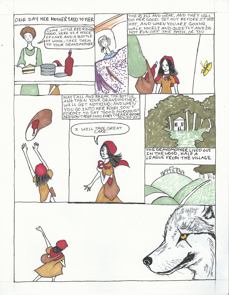 Little red riding hood comic