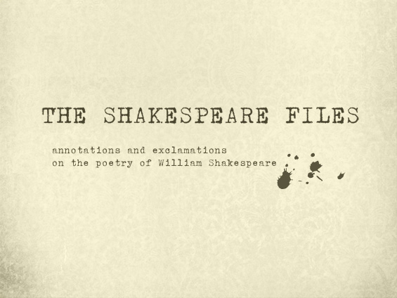 Shakespeare Files annotated sonnets