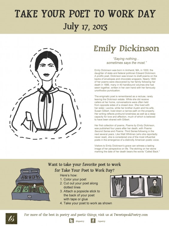 Take Your Poet to Work - Emily Dickinson