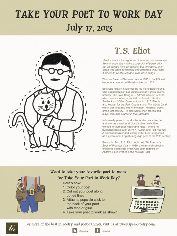 Take Your Poet to Work - T S Eliot
