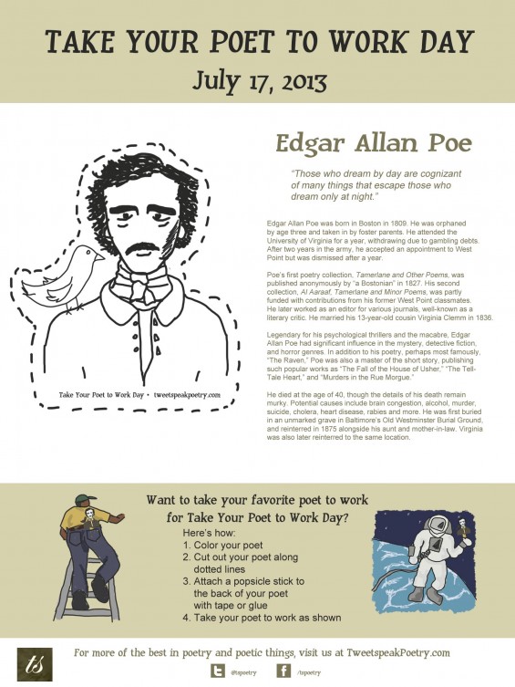 Take Your Poet to Work - Edgar Allan Poe