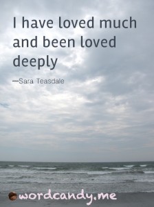 word candy sara teasdale quote