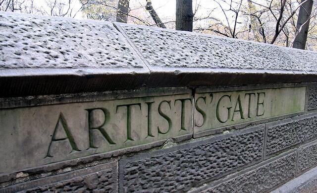 New York City Central Park Artists Gate Poetry