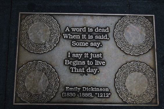 New York City Library Way Emily Dickinson Poetry Quote