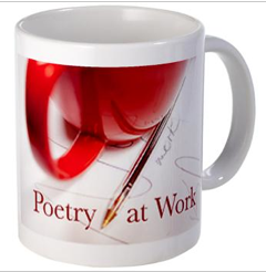 Gifts for coworkers Poetry at Work Red Mug Larger photo gifts for co-workers