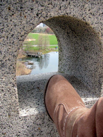 Cowboy boot at Central Park Castle