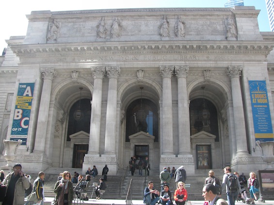 New York Public Library entrance