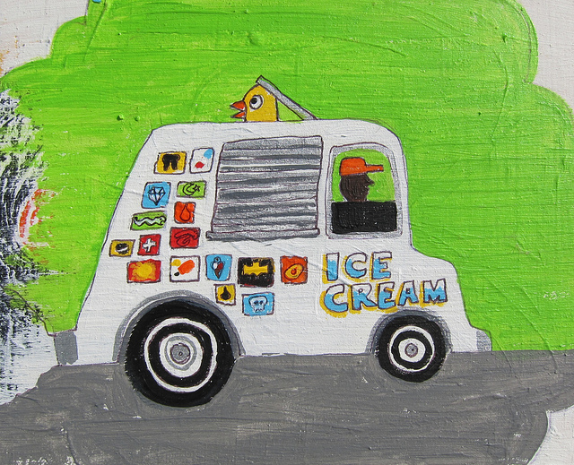 take your poet to work day ice cream truck