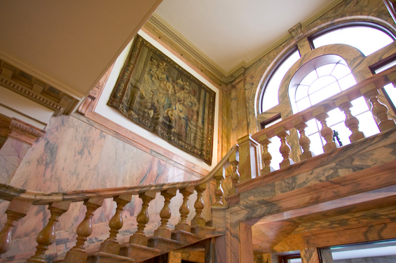 Manhattanville Castle staircase