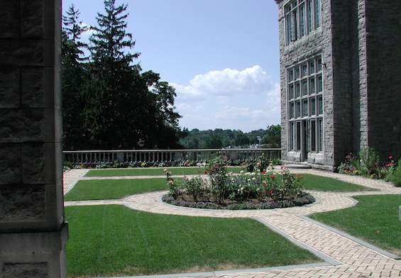 Manhattanville College Castle courtyard