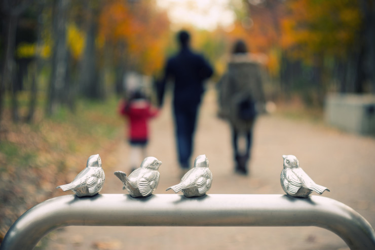 Top 10 Poetic Tweets birds on rail