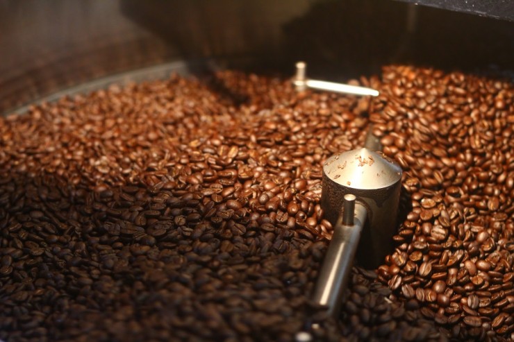 coffee beans cooling