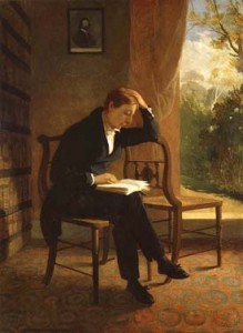 Keats in his study by Joseph Severn