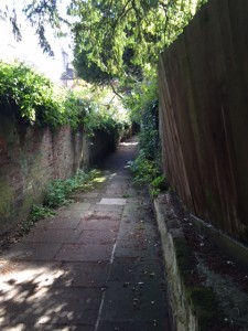 The walk near the site of Leigh Hunt's cottage