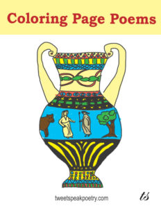 Coloring Page Poems Coloring Book - Ode on a Grecian Urn Cover
