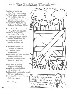 Coloring Page Poems The Darkling Thrush by Thomas Hardy