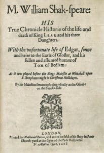 King Lear 1623 Shakespeare folio