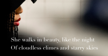 She Walks in Beauty Poem Shareable Graphic