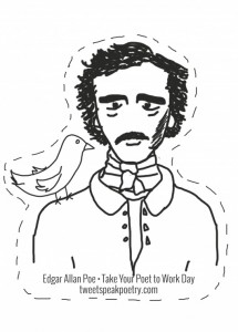 Edgar Allan Poe cutout