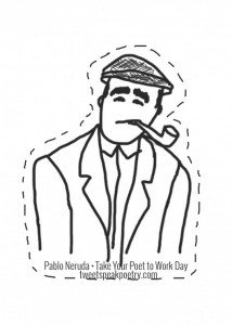 Pablo Neruda cutout