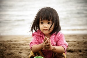 Poets and Writers Toolkit Use Your Hands - little girl on beach