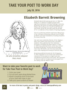 Take Your Poet to Work Day - Printable Elizabeth Barrett Browning