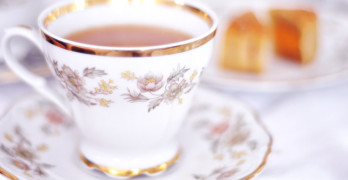 Tea Poems - gold rimmed elegant teacup