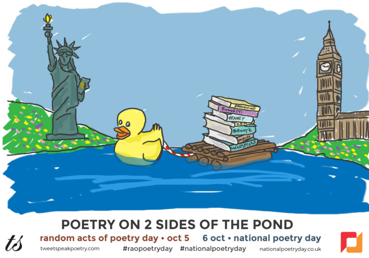Poetry on 2 Sides of the Pond shareable rubber duck