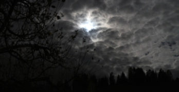 How to write a spooky halloween poem - cloudy moon