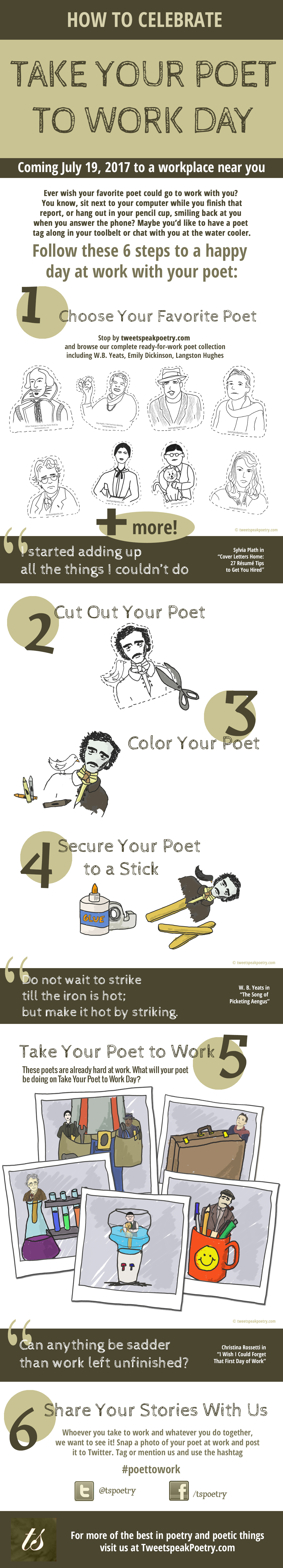 Take Your Poet to Work Day 2017 Infographic
