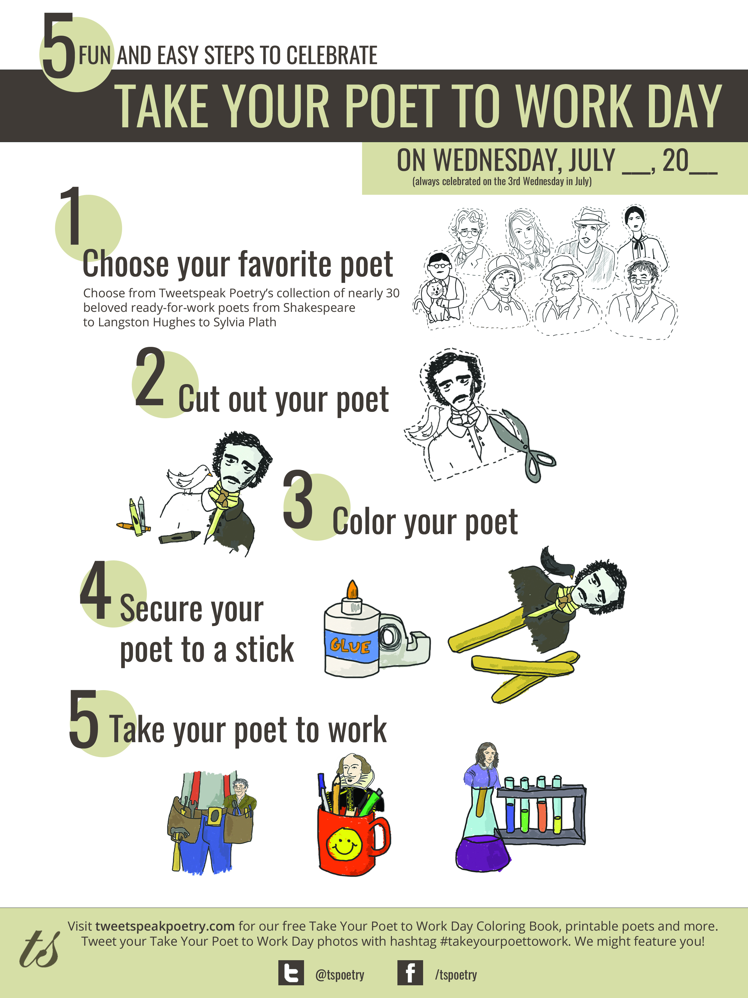 Take Your Poet to Work Day Poster