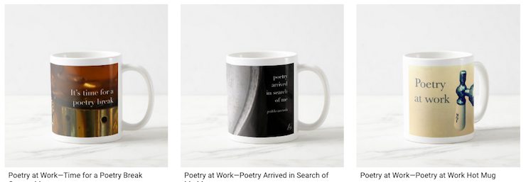 Poetry at Work mugs for coworkers