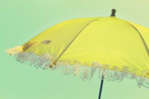 Chartreuse umbrella color of creativity