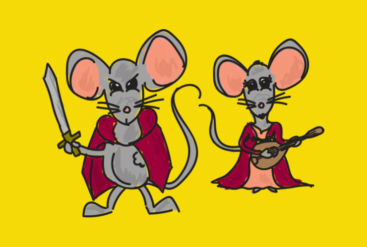 Mandolin and mouse