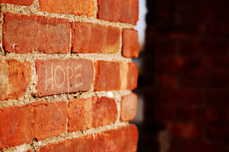 Red Brick Wall With Hope Poetry