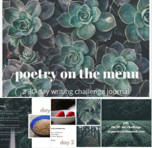 30-day writing challenge journal on canva