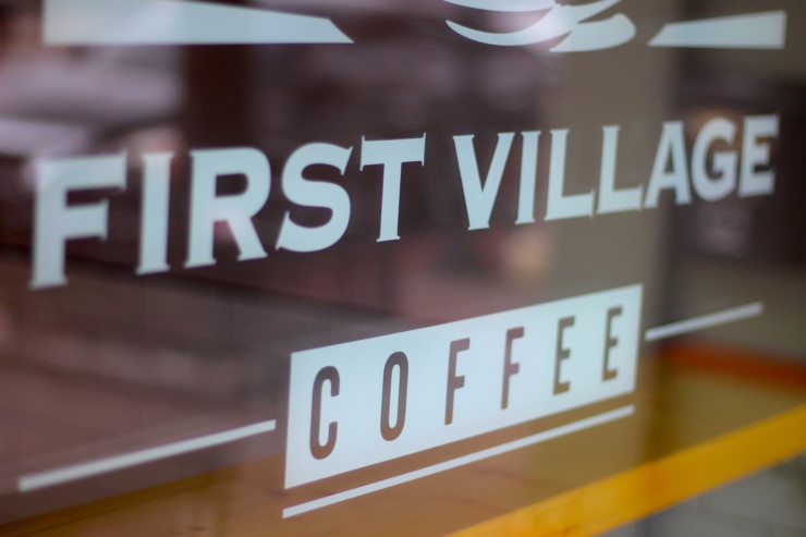 First Village Coffee Sign