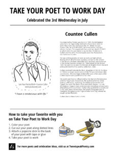 Take Your Poet to Work Countee Cullen Printable