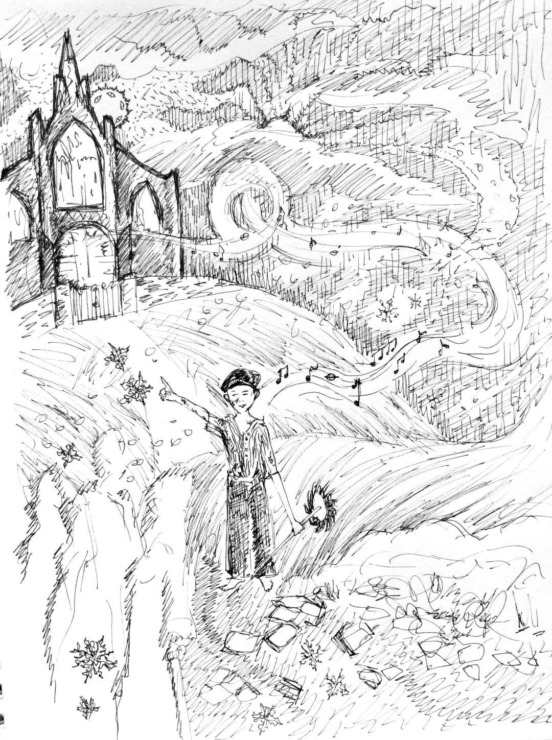 The Chimney Sweeper-Songs of Experience pen and ink illustration Sara Barkat