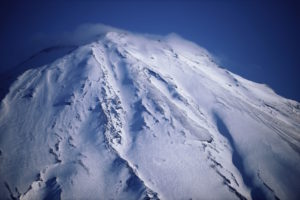 snow storm Mt. Fuji