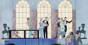The Great Gatsby Fashion Vintage 1920s Party-George Barbier "Au Revoir"