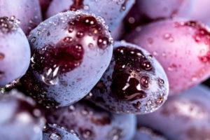 Water Droplets on grapes