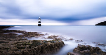 Penmon Lighthouse Anglesey Beach Quiet Sea Meditation Poem