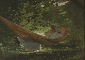 Winslow Homer In the Hammock painting