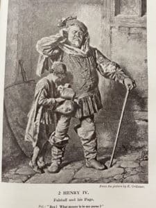 Drawing of Falstaff, Henry IV. Part 2 Cassell's