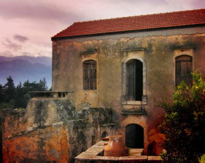 Crete old village house