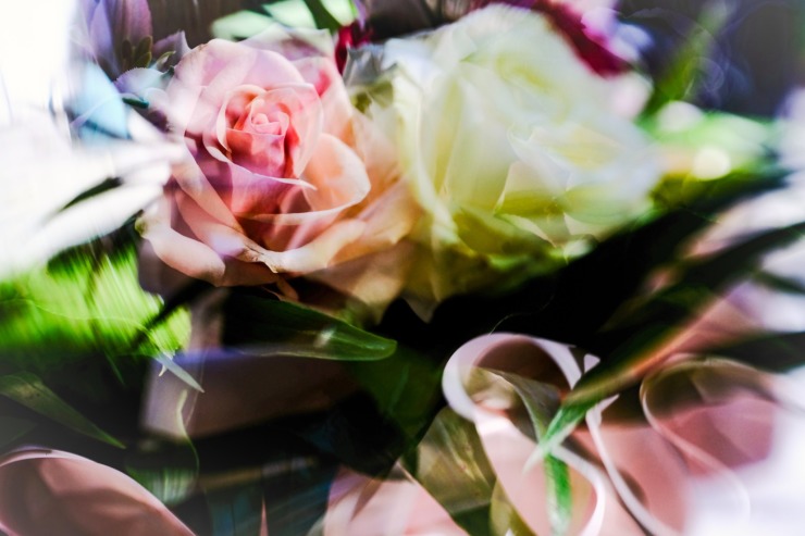swirly rose bouquet