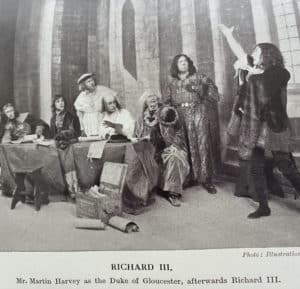 Photo of stage play, Richard III Cassell's