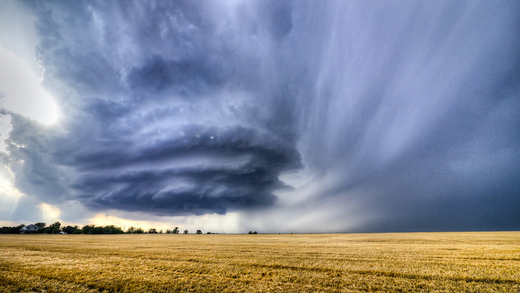 supercell thunderstorm storm chasing Oklahoma