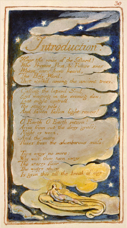 william blake intro songs of experience